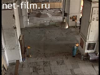 Footage Trinity Cathedral in Moscow Region Yakhroma. (2005)