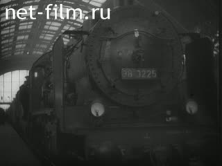 Footage Germany rail transport. (1935)