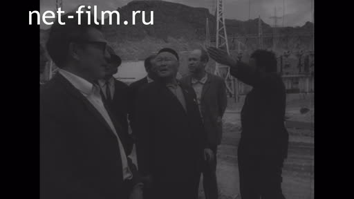 Footage Writers of Kazakhstan at the construction of the Kapchagai HPP. (1971)
