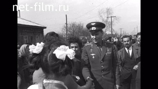 Footage Cosmonaut Vladimir Shatalov in Kazakhstan. (1977)
