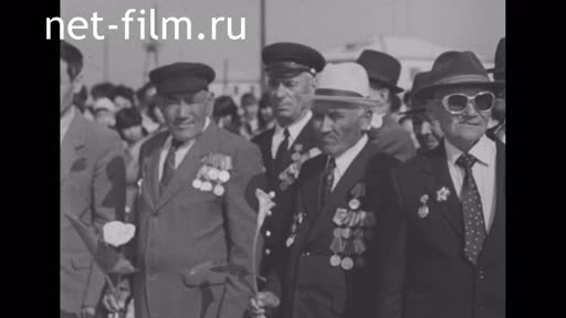 Footage Celebration of the 40th anniversary of the Victory in the Urdinsky district of the Ural region. (1985)