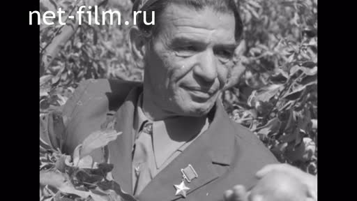 Hero of the Soviet Union Ziyamat Khusanov. (1975)