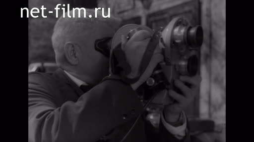 Footage Kazakhstan documentary filmmakers at work. (1967)