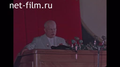 Footage Visit Khrushchev NS to Kazakhstan. (1961)