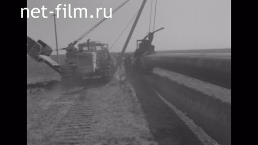Construction of the oil pipeline Pavlodar-Shymkent. (1975 - 1980)