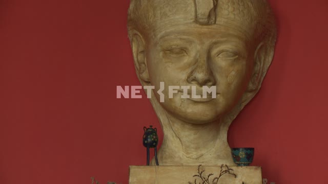 The sculptural portrait of the ancient Egyptian Queen Mutnodjmet in the house-Museum M. A. Voloshin...