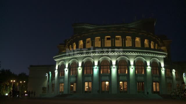 Opera house.
Yerevan. Architecture.
Theatre.
Opera.
Night.
Building.
Street.
Backlight.
