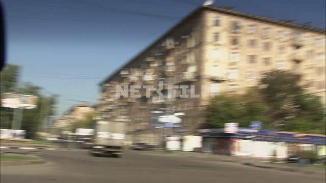 Travel by car on Leninsky Prospekt. Leninsky prospect,
Billboard
the traffic...