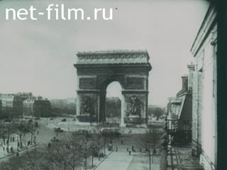 Footage Paris in the early 20th century. (1900 - 1910)