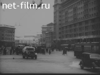 Footage Moscow military. (1941)