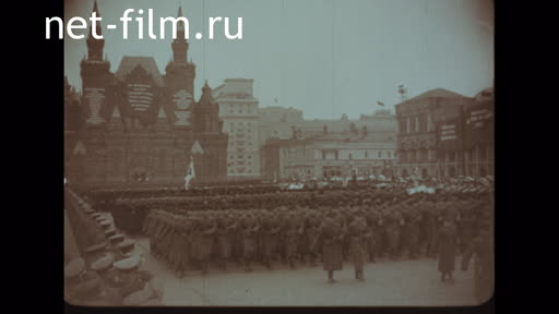 Footage The parade on red square 7 November 1939. (1939)