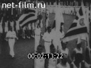 Footage Demonstrations and parades on the red square. (1924 - 1935)